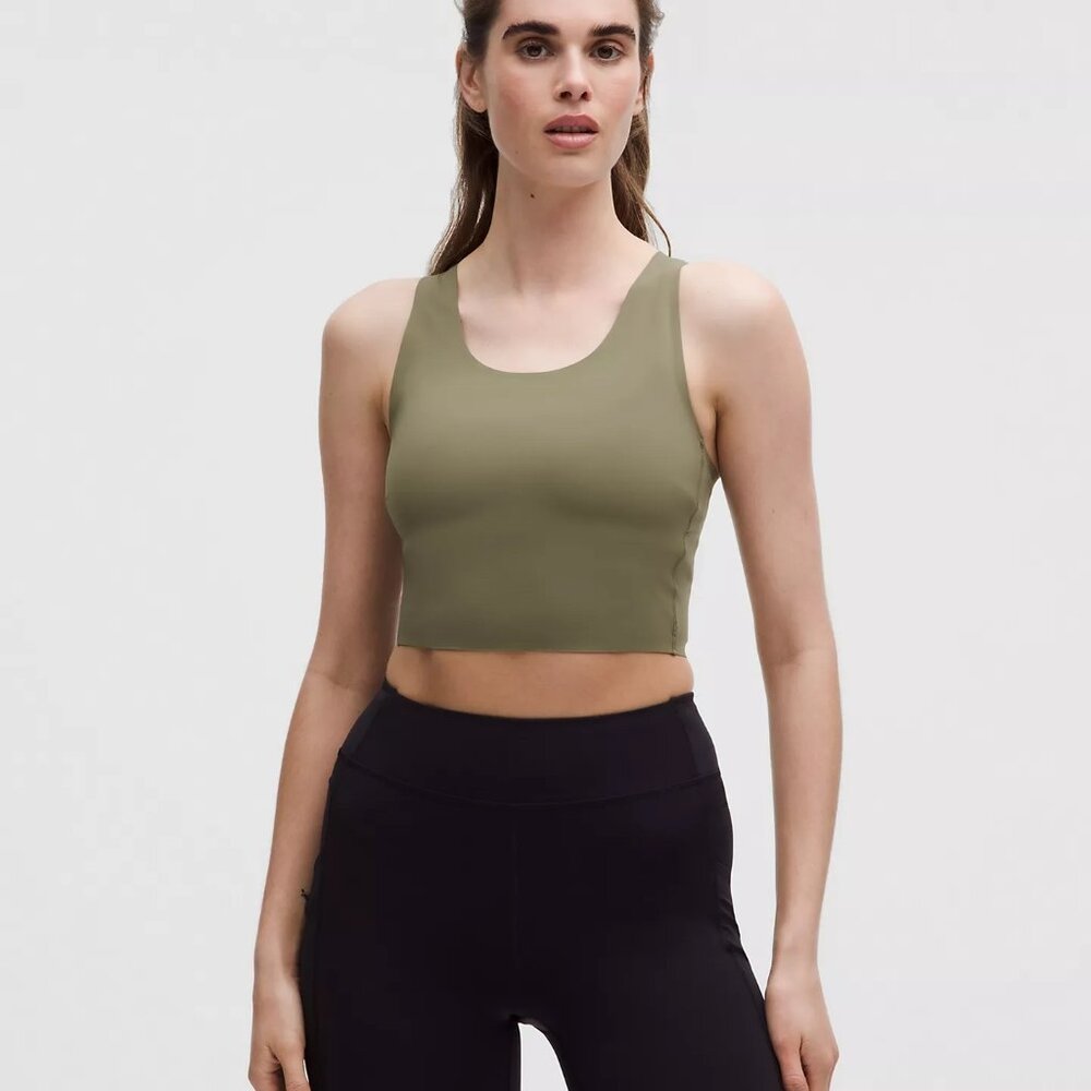 Lululemon Athletica Sage Green Fast and Free Tank Size XL NWT